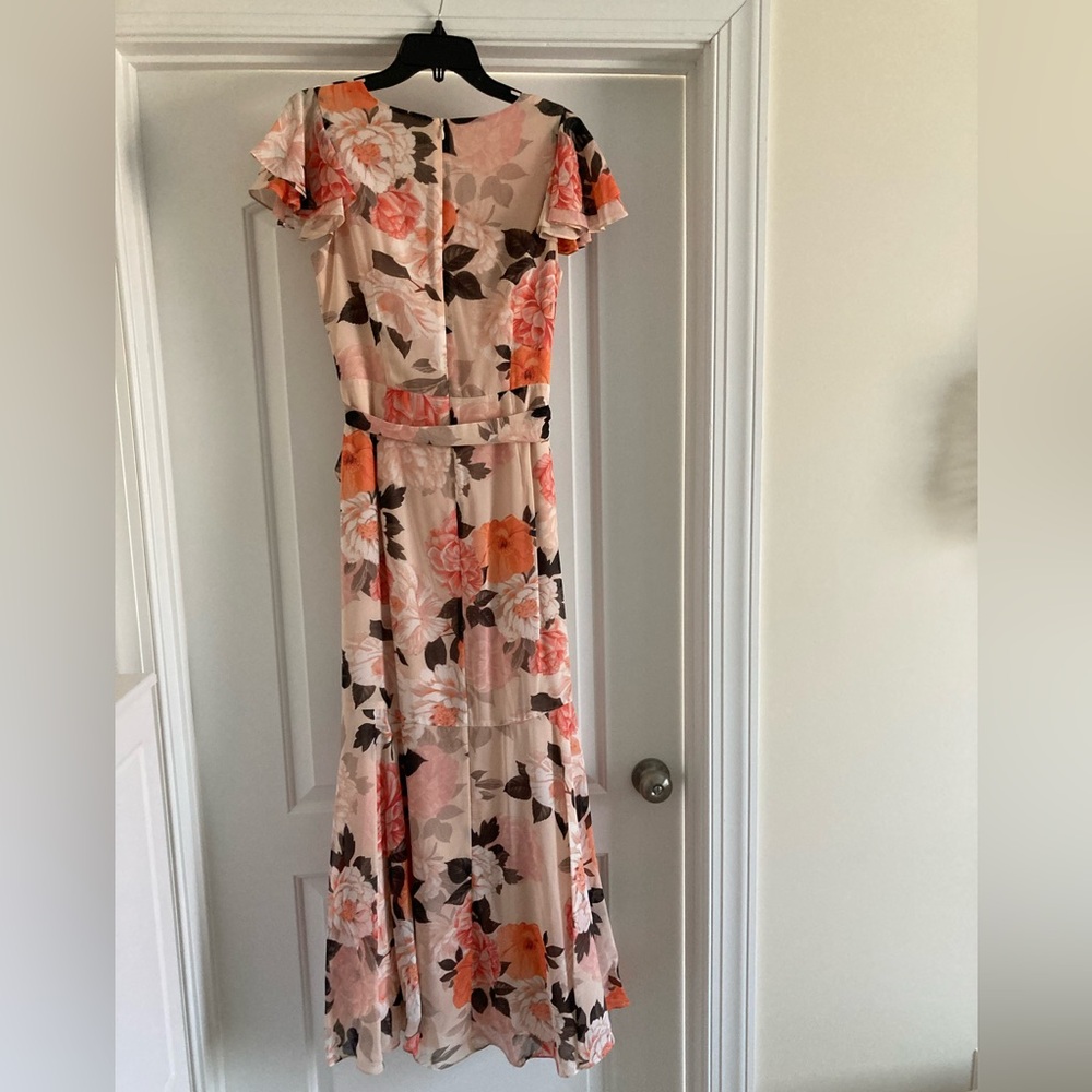 Eliza J Peach Pink Floral Maxi Dress - Picture 4 of 10